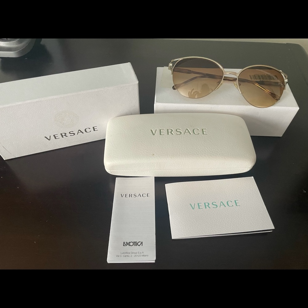 Vintage Versace rimless sunglasses